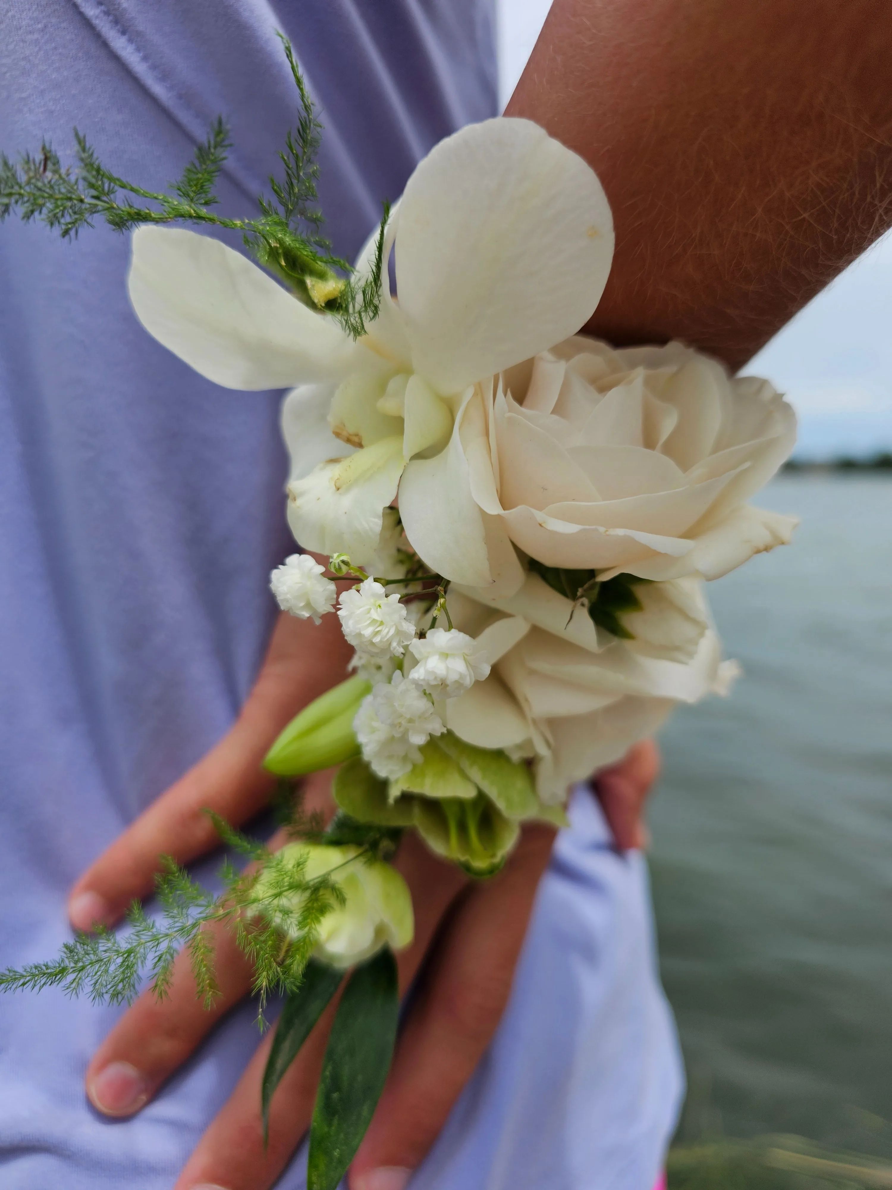 Orchid rose bracelet
