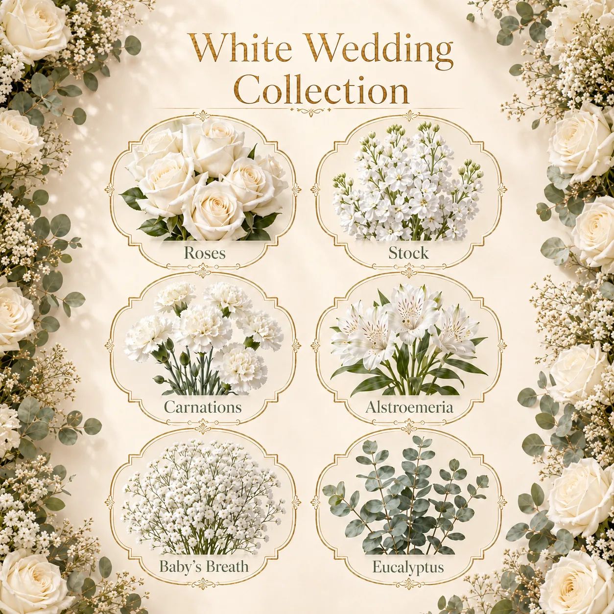 White Wedding DIY Wedding Florals