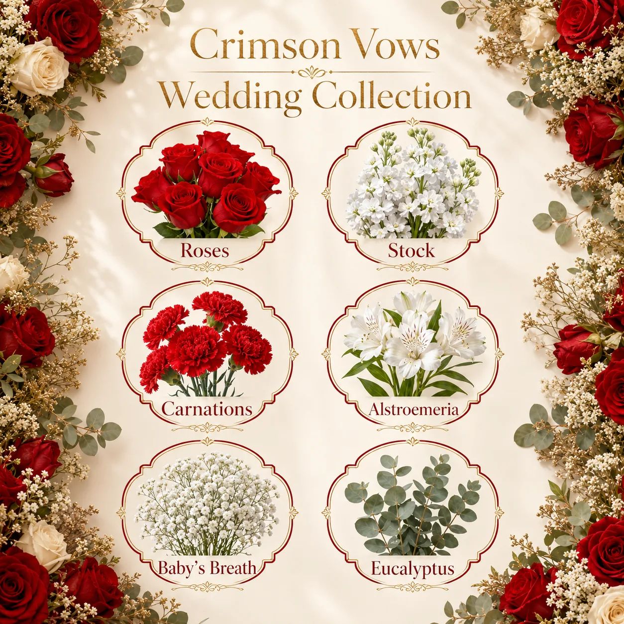 Crimson Vows DIY Wedding Florals