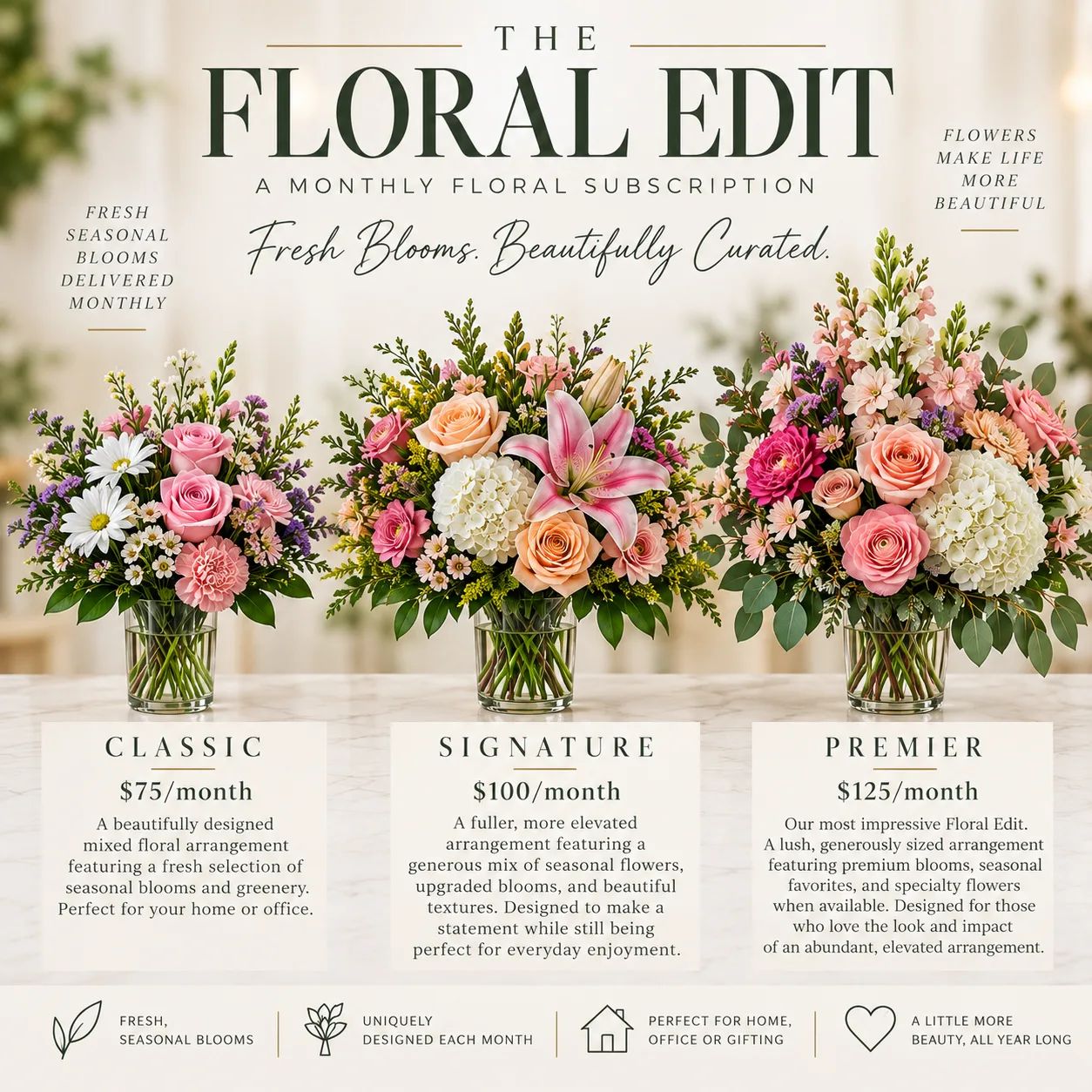 The Flower Edit Monthly Subscription