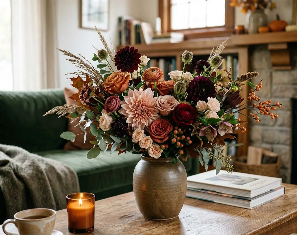Fall Designer's Choice Flower Arrangement Fall Designer's Choice Flower Arrangement