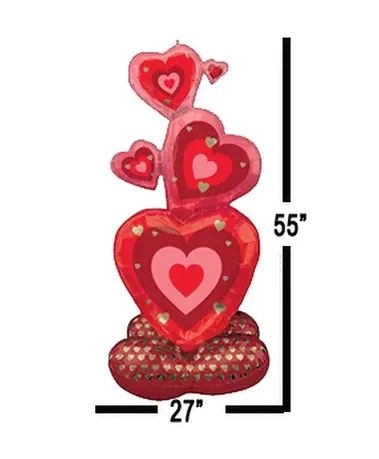 Stack of Love Airfilled foil Balloon