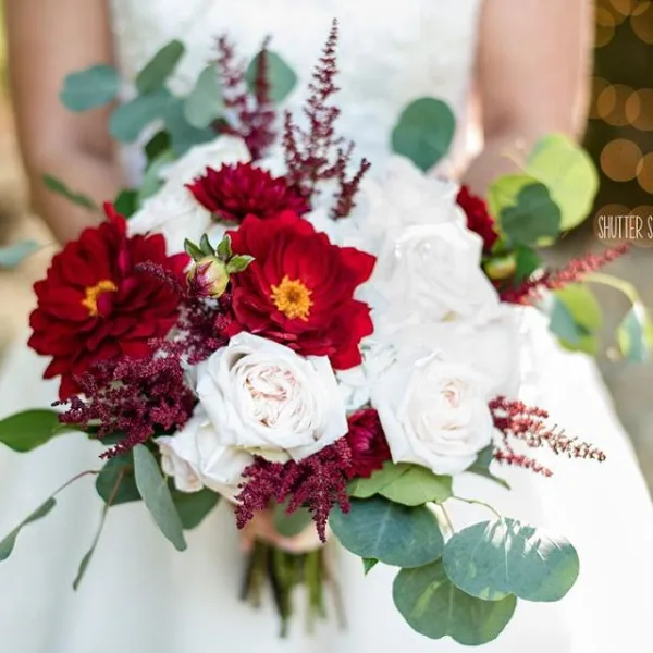 Champagne and crimson bridal bouquet wedding flowers Champagne and crimson bridal bouquet wedding flowers
