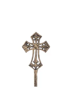 4.5" Iron Cross on Stake 4.5" Iron Cross on Stake