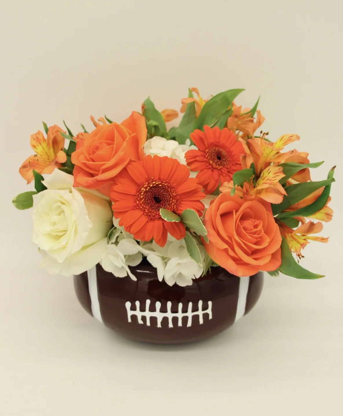 Football and flowers fresh arrangement Football and flowers fresh arrangement