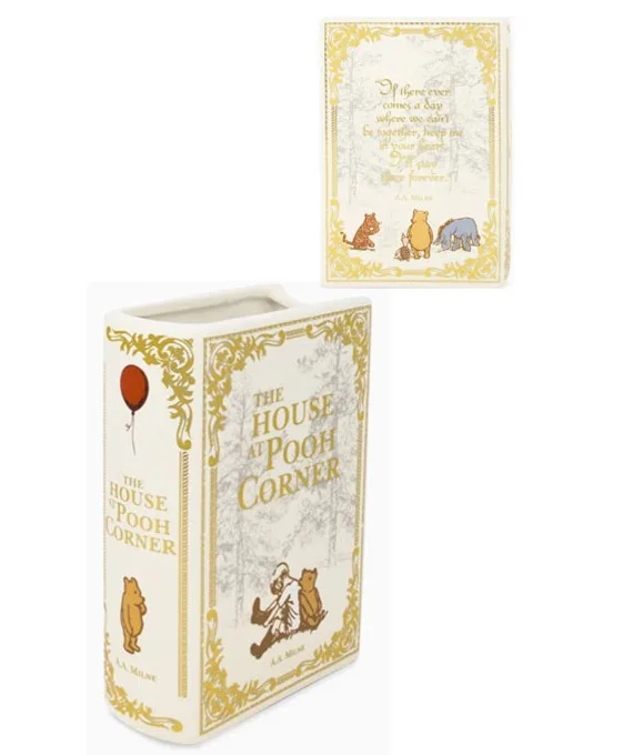A.A. Milne's The House at Pooh Corner Ceramic Book Container A.A. Milne's The House at Pooh Corner Ceramic Book Container
