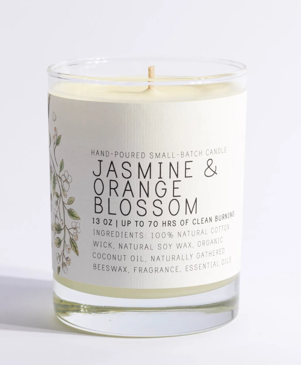 Jasmine and Orange Blossom Soy Wax Candle Jasmine and Orange Blossom Soy Wax Candle