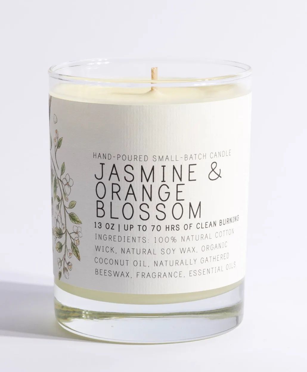 Jasmine and Orange Blossom Soy Wax Candle
