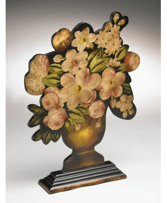 Floral Vase Silhouette Wooden Decror Floral Vase Silhouette Wooden Decror