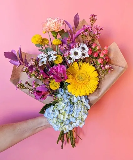 Darling Hues Wrapped Bouquet Darling Hues Wrapped Bouquet