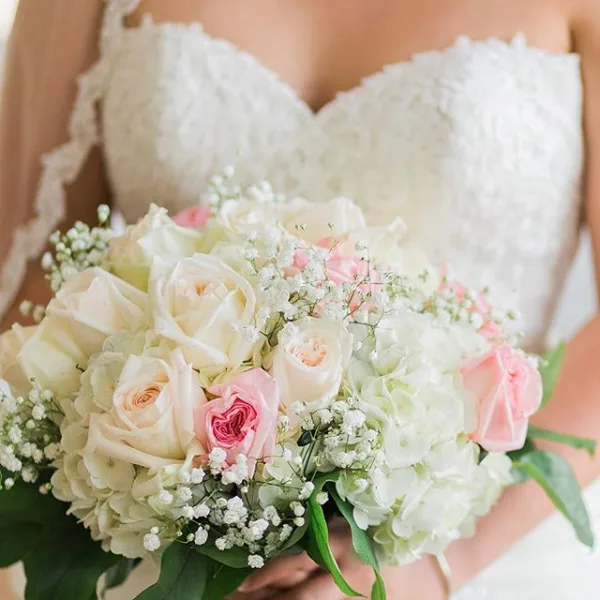 Romantic pink and cream bridal bouquet wedding flowers Romantic pink and cream bridal bouquet wedding flowers