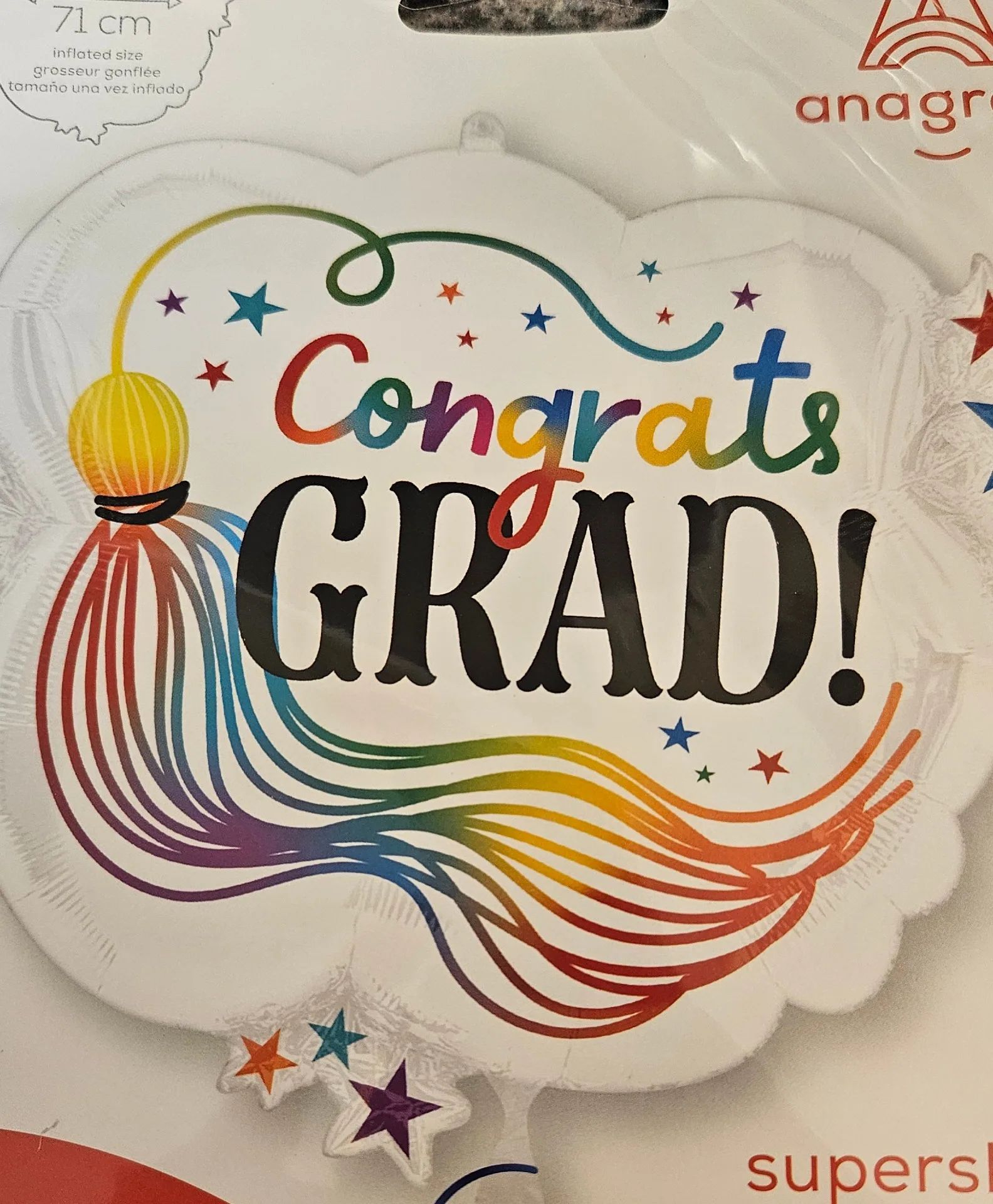 28 inch graduation mylar balloon