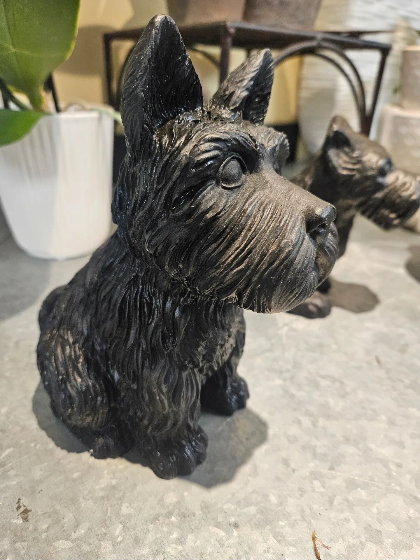 Black Westie Door Stop Home Decor