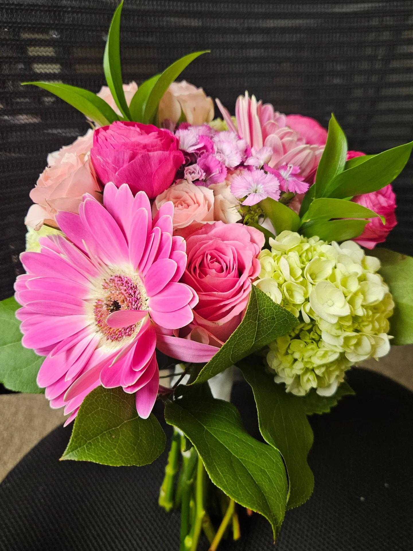 Pink Medley Prom Hand held bouquet Pink Medley Prom Hand held bouquet