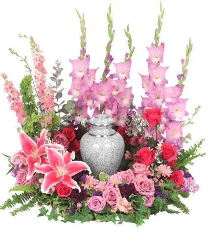 Always In Our Hearts Urn Cremation Flowers(Urn Not Included)