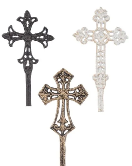 4.5" Iron Cross on Stake 4.5" Iron Cross on Stake