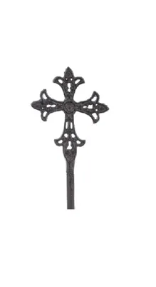 4.5" Iron Cross on Stake 4.5" Iron Cross on Stake