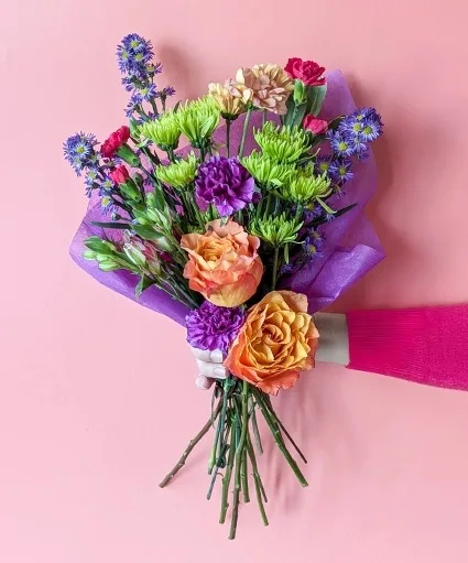 Colorful Collection Wrapped Bouquet Colorful Collection Wrapped Bouquet