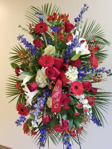 Patriotic service Spray standing spray Patriotic service Spray standing spray