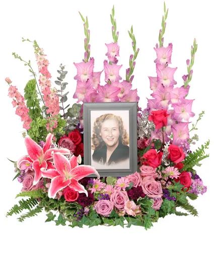 Always In Our Hearts Memorial Flowers(Frame Not Included)