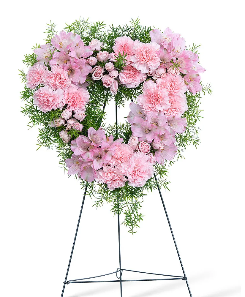 Forever Adored Standing Heart Funeral Arrangement Forever Adored Standing Heart Funeral Arrangement