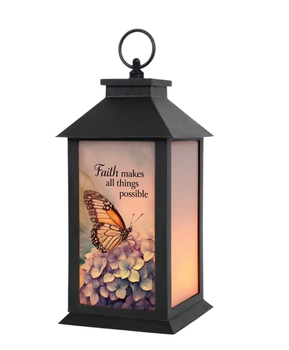 Butterfly Lantern Permanent Decor