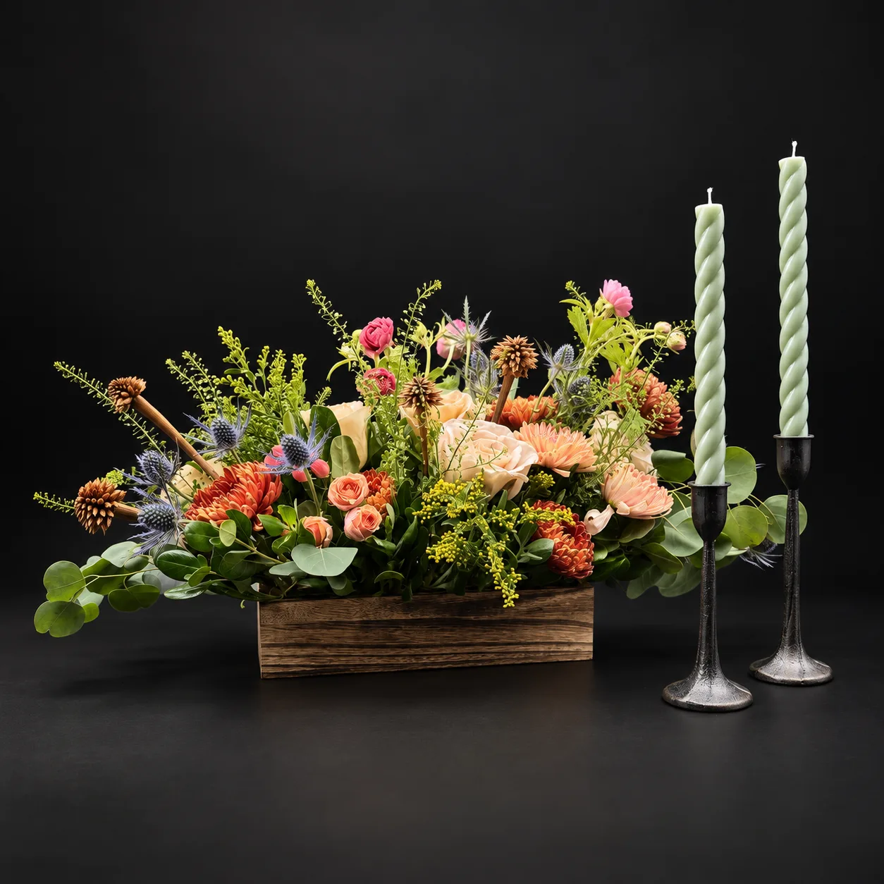 Gathered Glow Holiday Centerpiece Set Gathered Glow Holiday Centerpiece Set