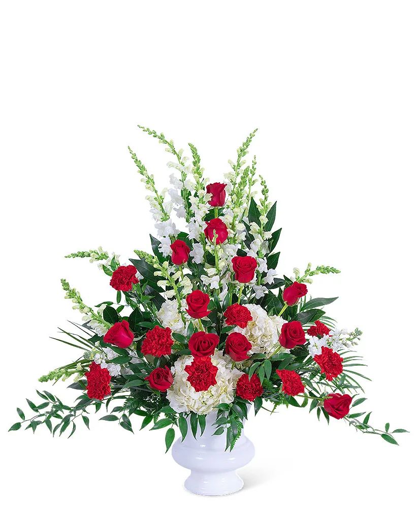 Serene Sanctuary Urn Funeral Arrangement