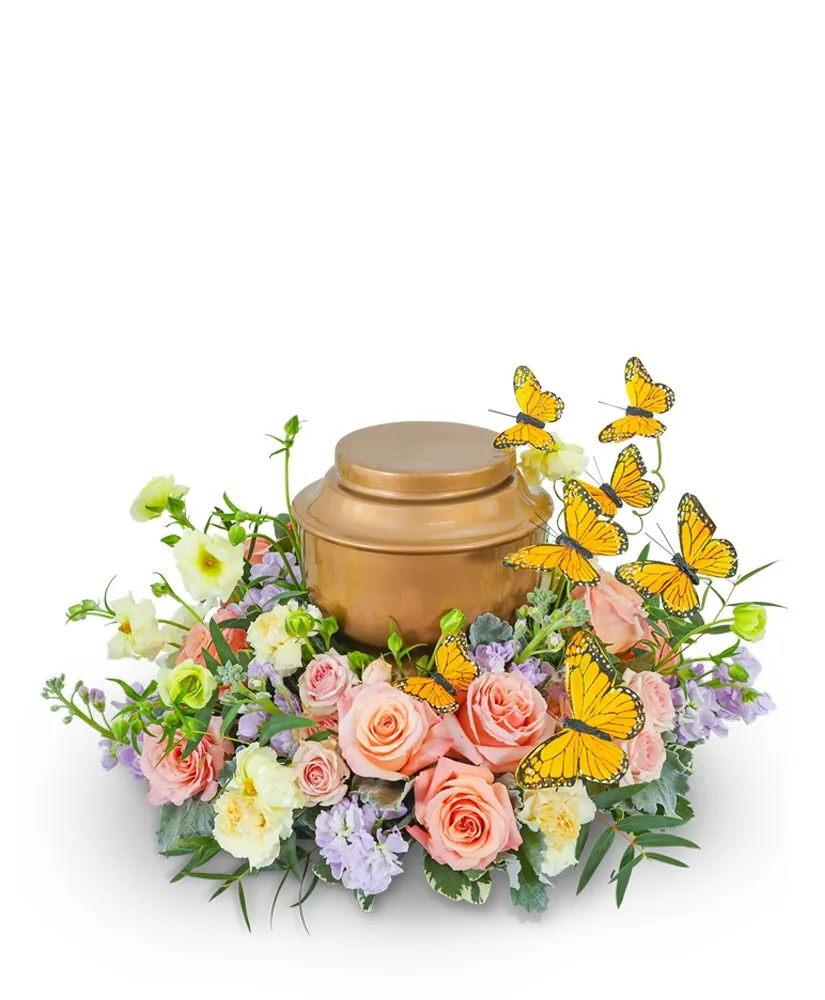 Wind Beneath My Wings Urn Surround Sympathy Arrangement Wind Beneath My Wings Urn Surround Sympathy Arrangement