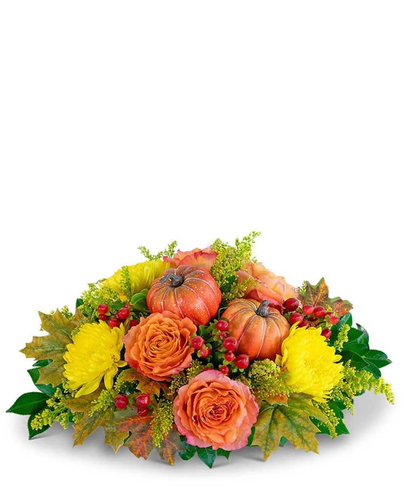 Pumpkin Spice Centerpiece Flower Arrangement Pumpkin Spice Centerpiece Flower Arrangement