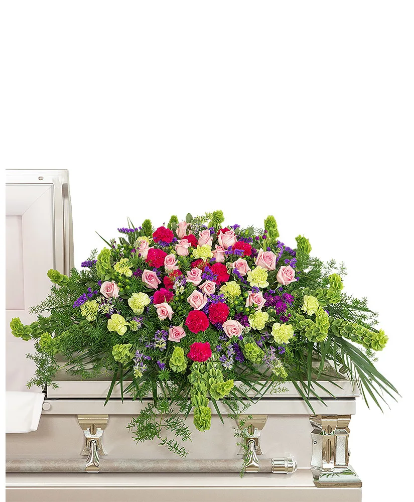 Always Remembered Casket Spray Funeral Arrangement Always Remembered Casket Spray Funeral Arrangement