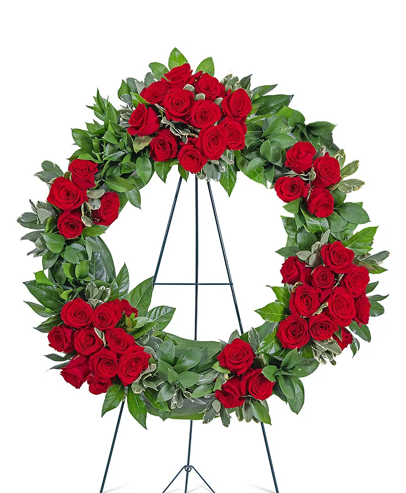 Serene Sanctuary Wreath Funeral Arrangement Serene Sanctuary Wreath Funeral Arrangement