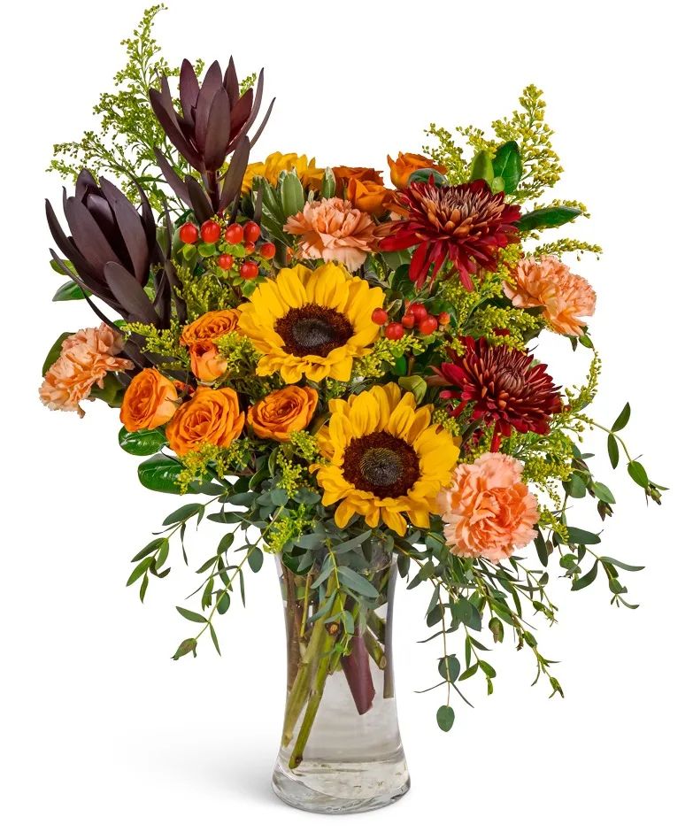 Citrine Glow Flower Arrangement