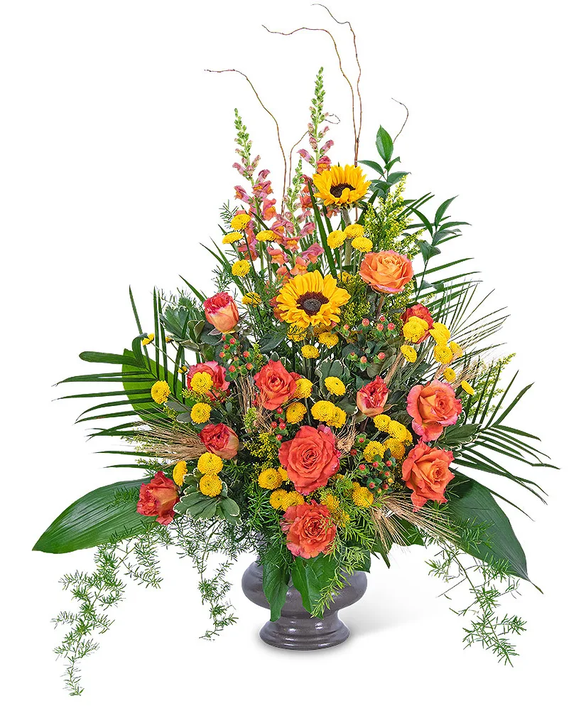 Sunset Reflections Urn Funeral Arrangement Sunset Reflections Urn Funeral Arrangement