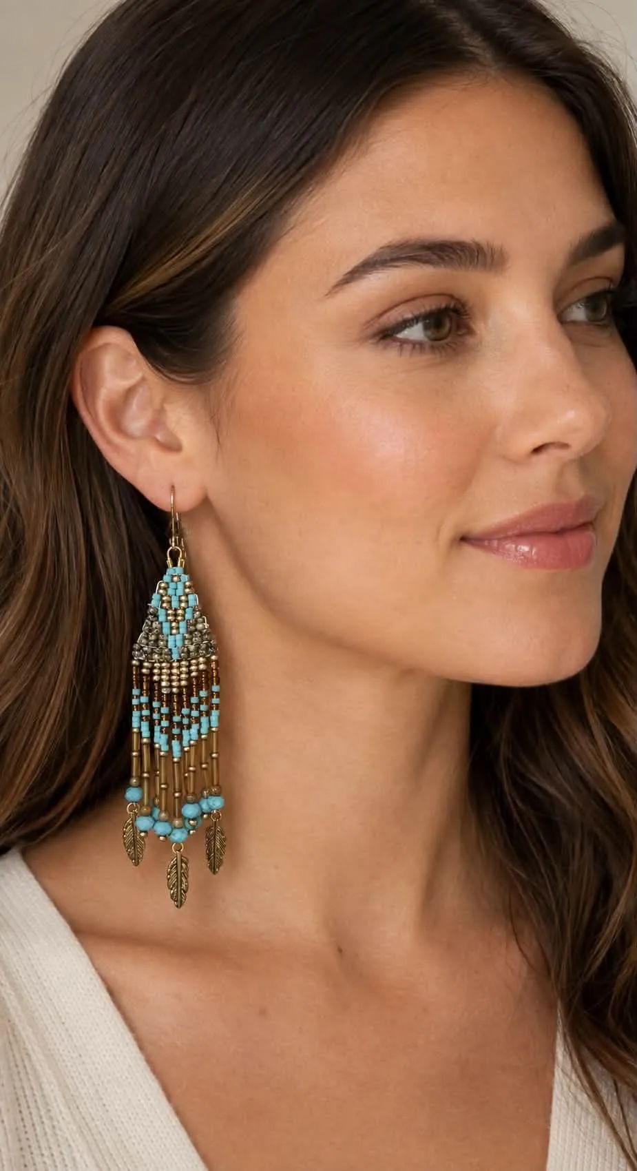Handcrafted Glass Beaded Earrings