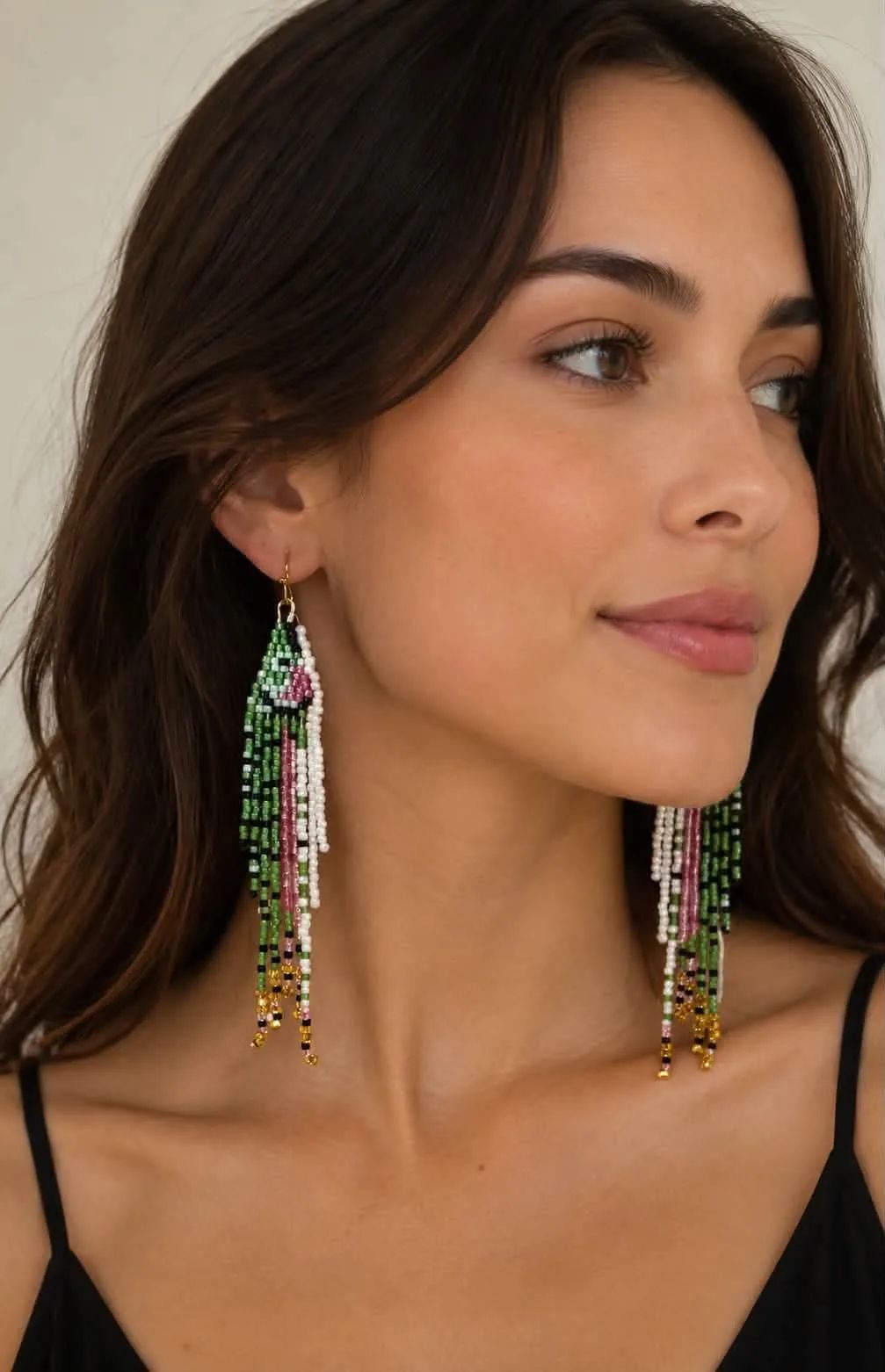 Handcrafted Glass Beaded Earrings