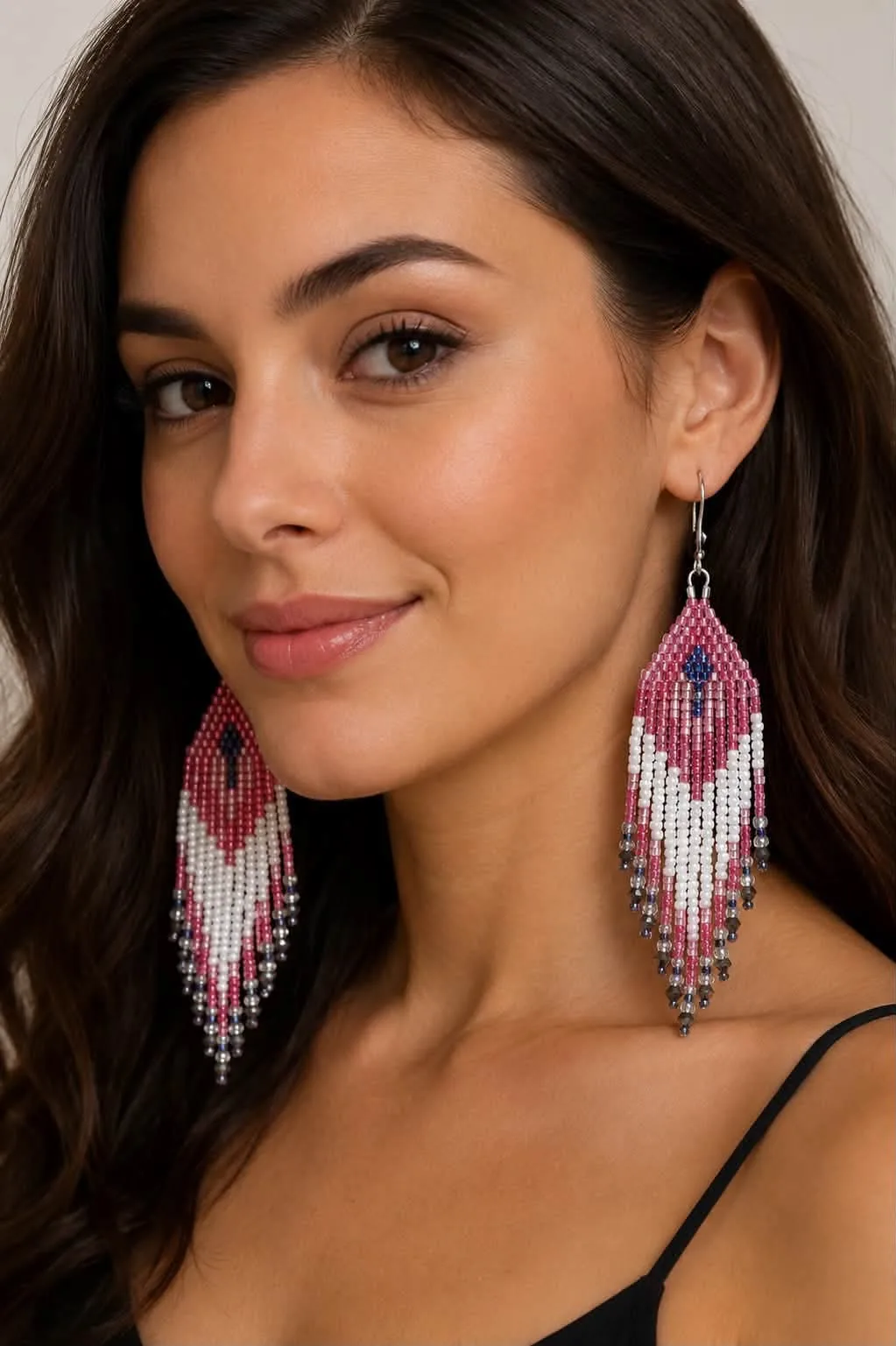 Handcrafted Glass Beaded Earrings Handcrafted Glass Beaded Earrings