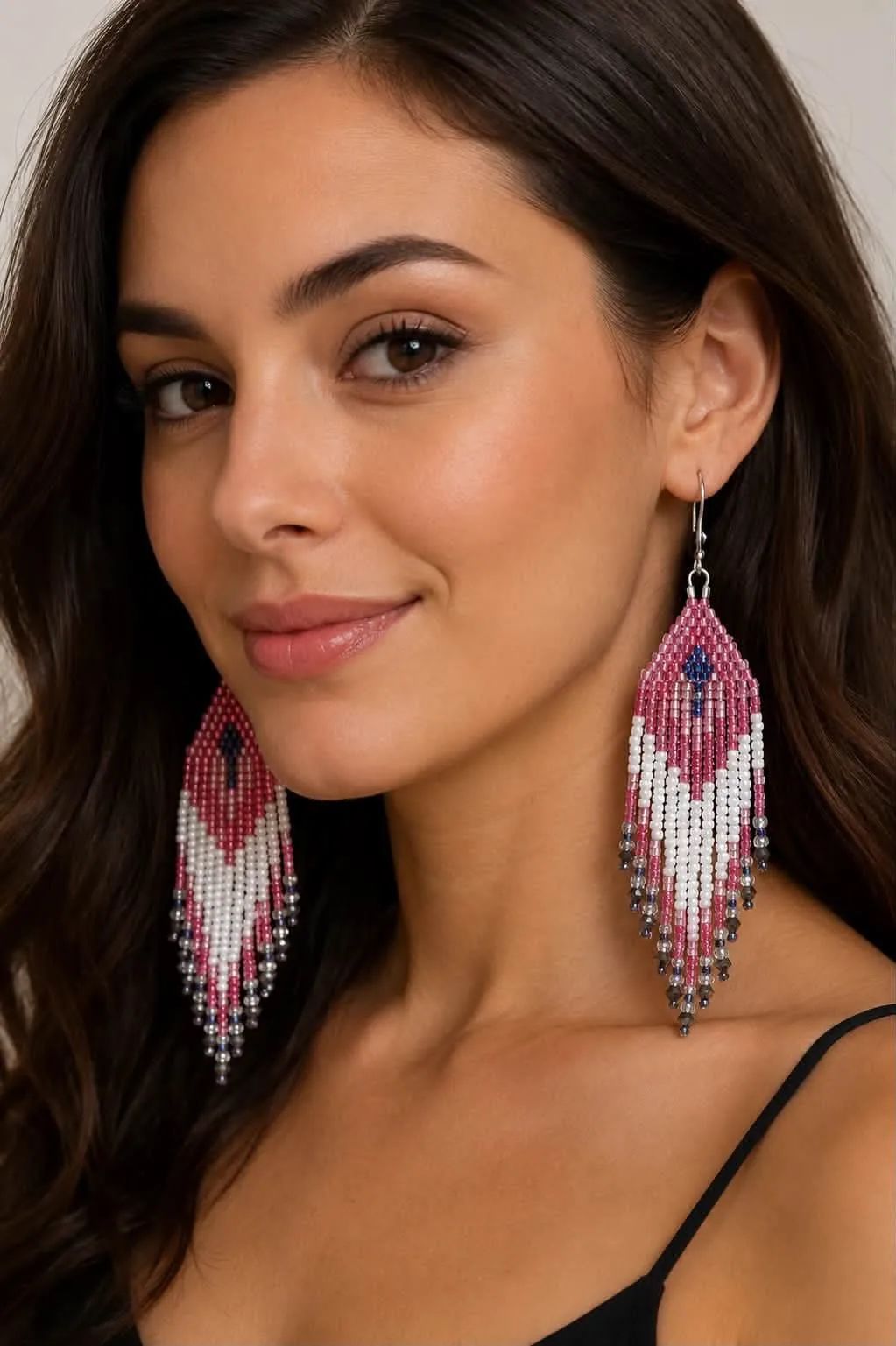 Handcrafted Glass Beaded Earrings