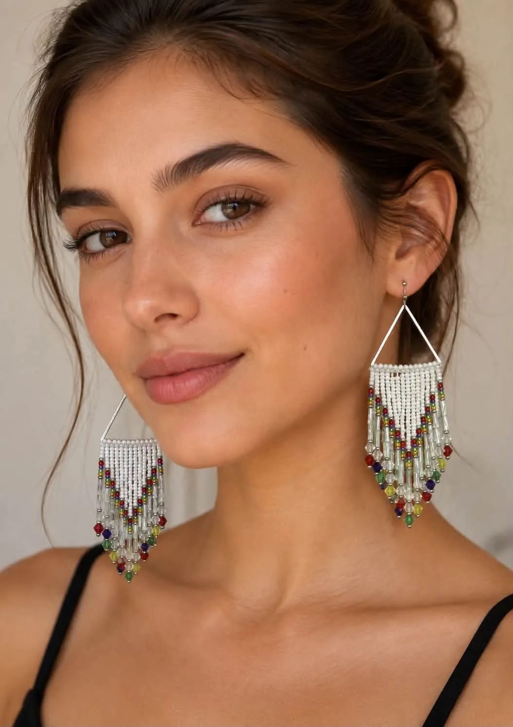 Handcrafted Glass Beaded Earrings