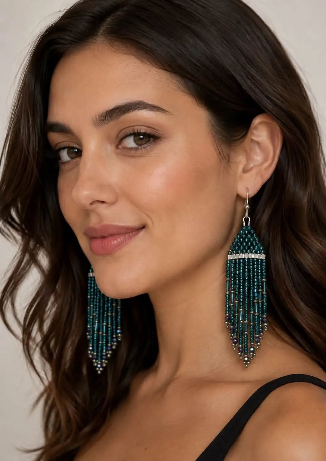 Handcrafted Glass Beaded Earrings