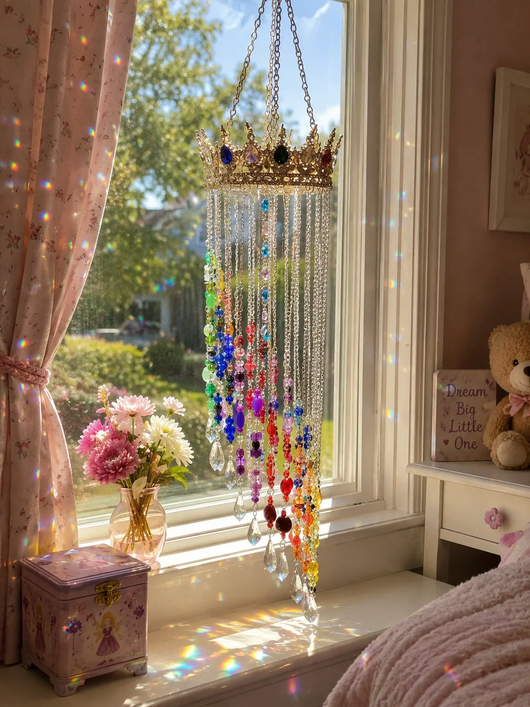 Rainbow Crown Sun Catcher Rainbow Crown Sun Catcher