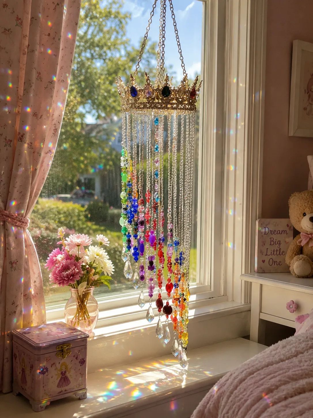 Rainbow Crown Sun Catcher