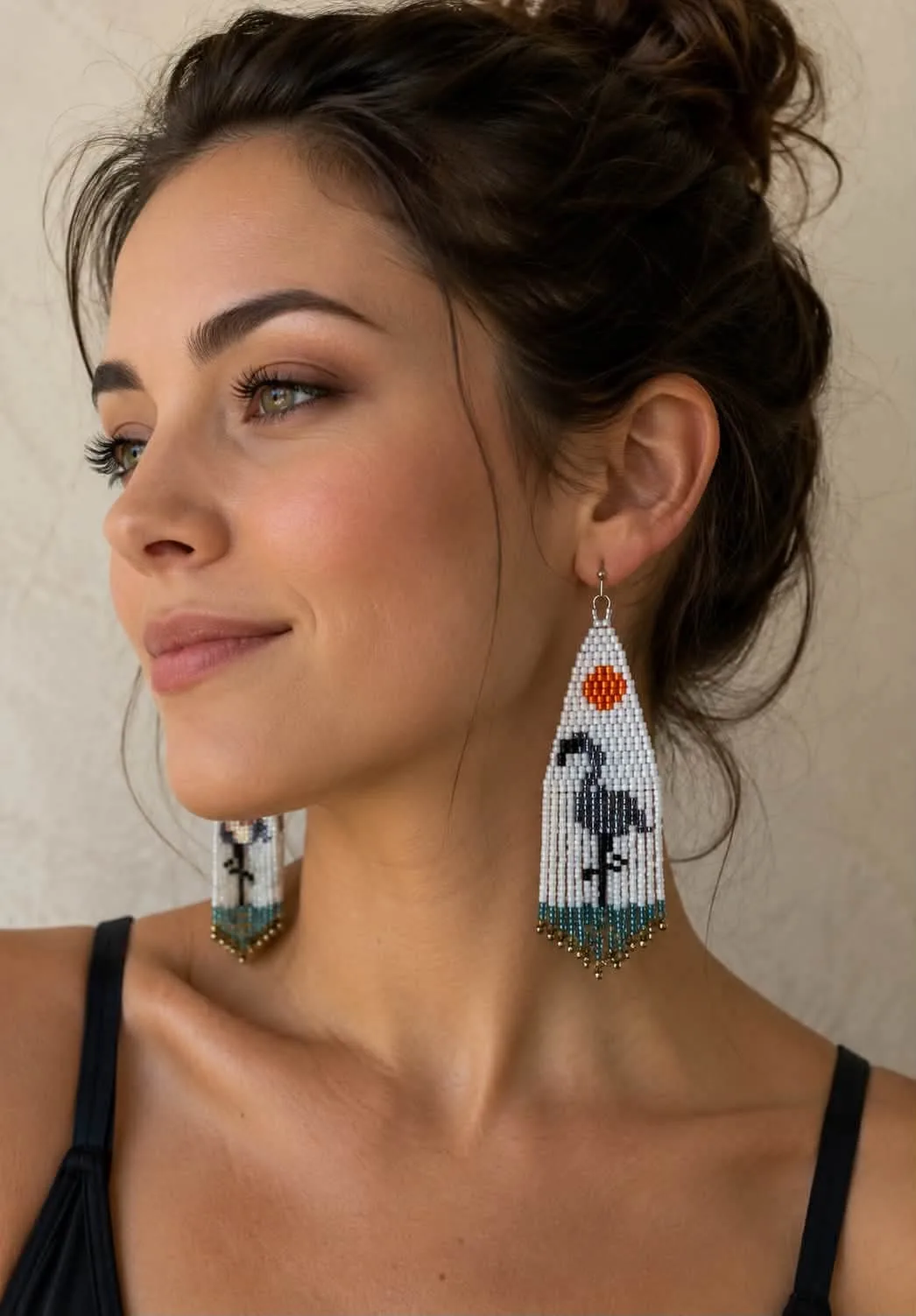 Handcrafted Glass Beaded Earrings Handcrafted Glass Beaded Earrings