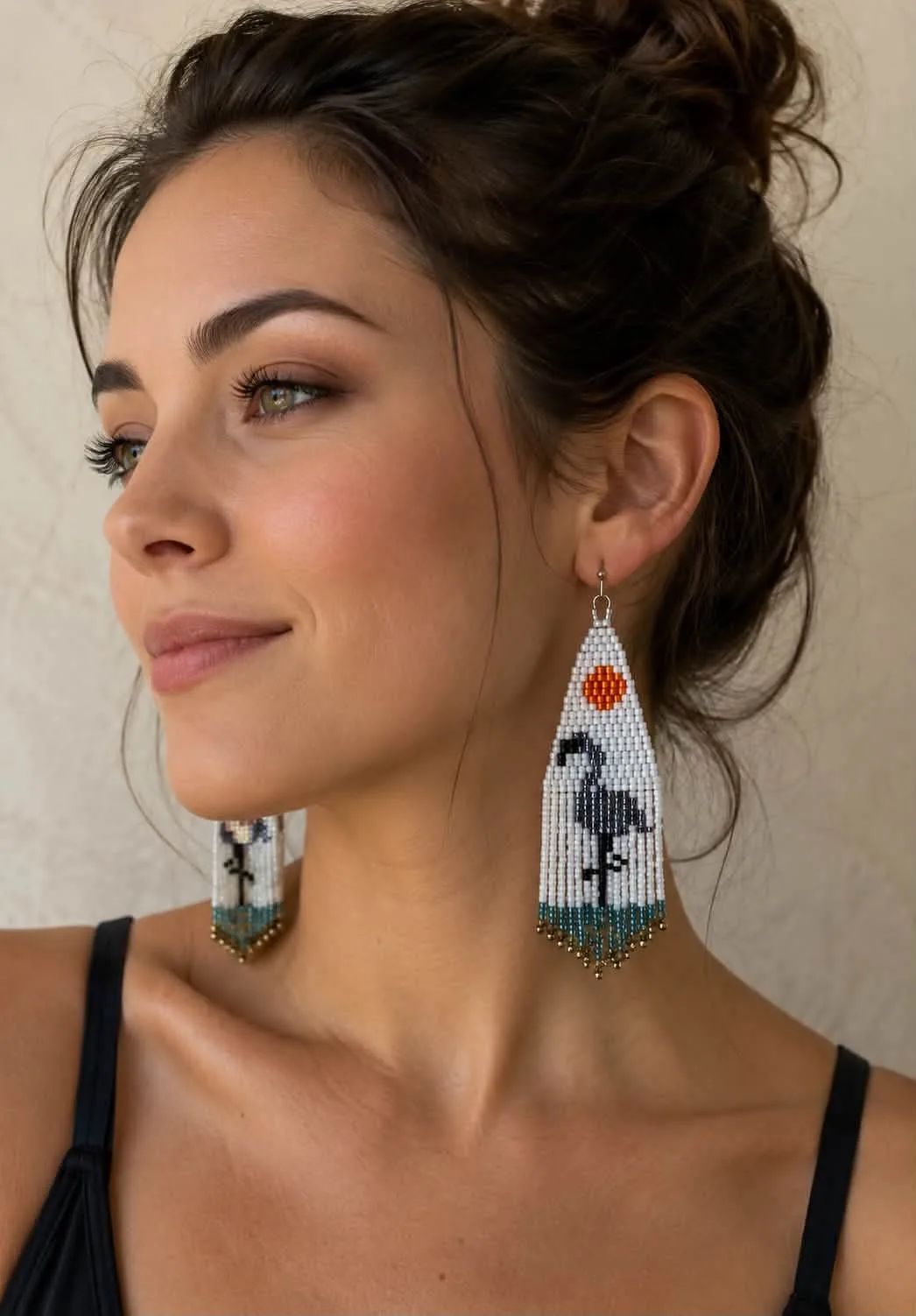 Handcrafted Glass Beaded Earrings