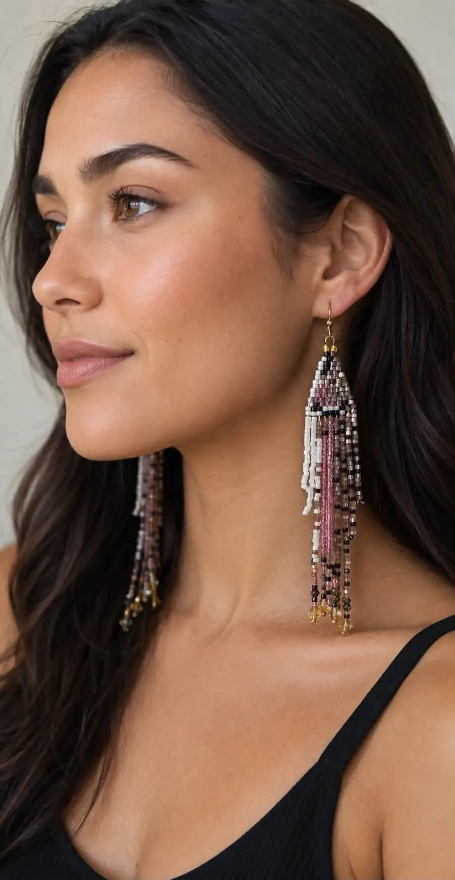 Handcrafted Glass Beaded Earrings Handcrafted Glass Beaded Earrings