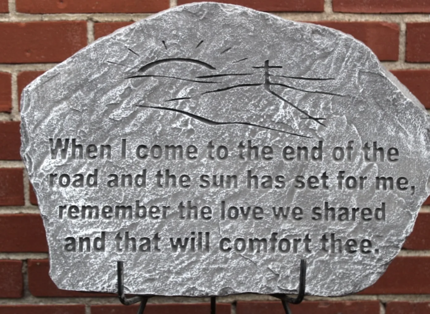 Come to the End of the Road Memorial Plaque Come to the End of the Road Memorial Plaque