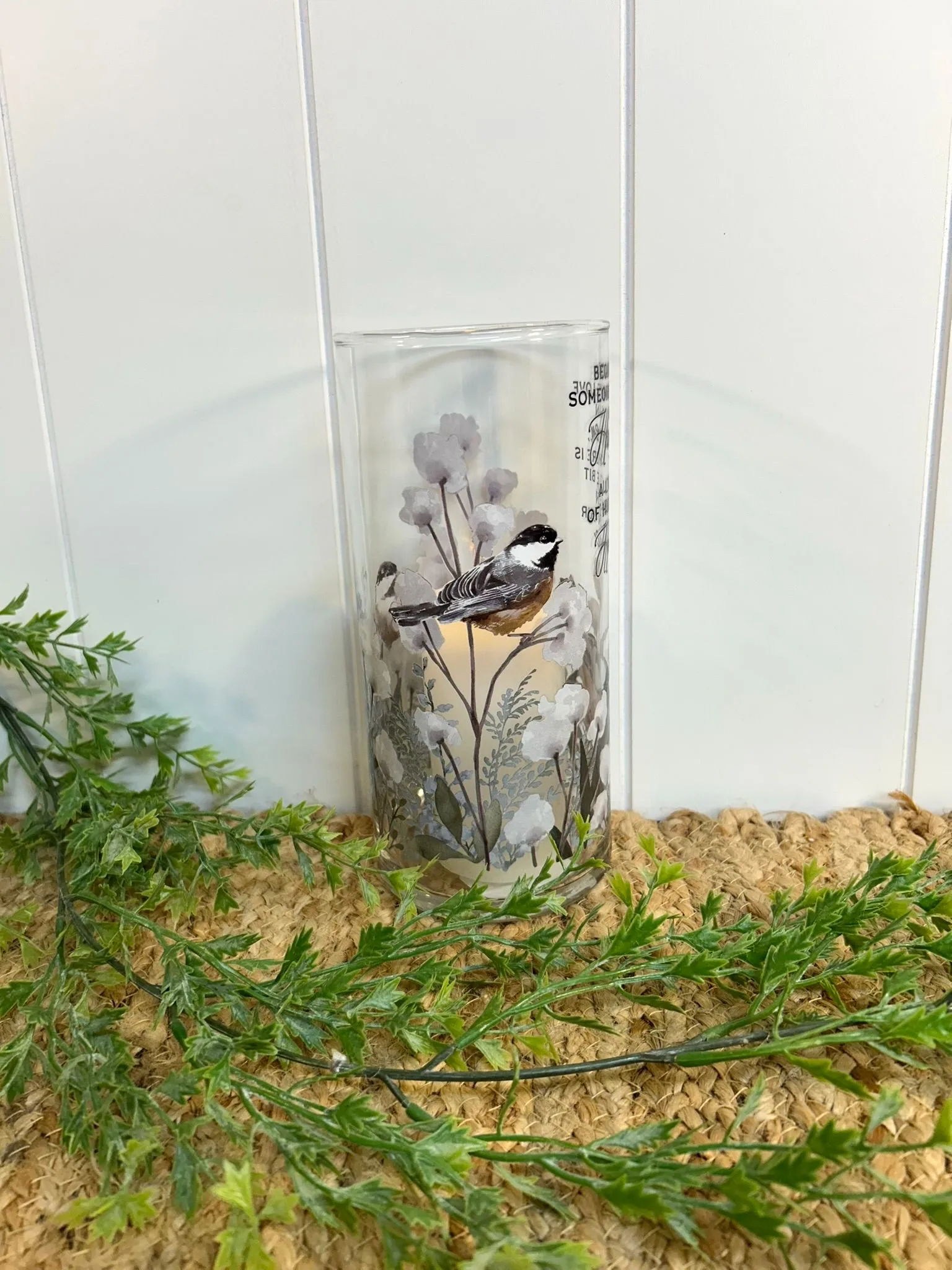 Chickadee Hurricane Candle Chickadee Hurricane Candle