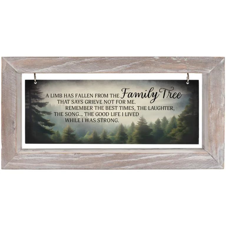 Family Tree Framed Message Bar