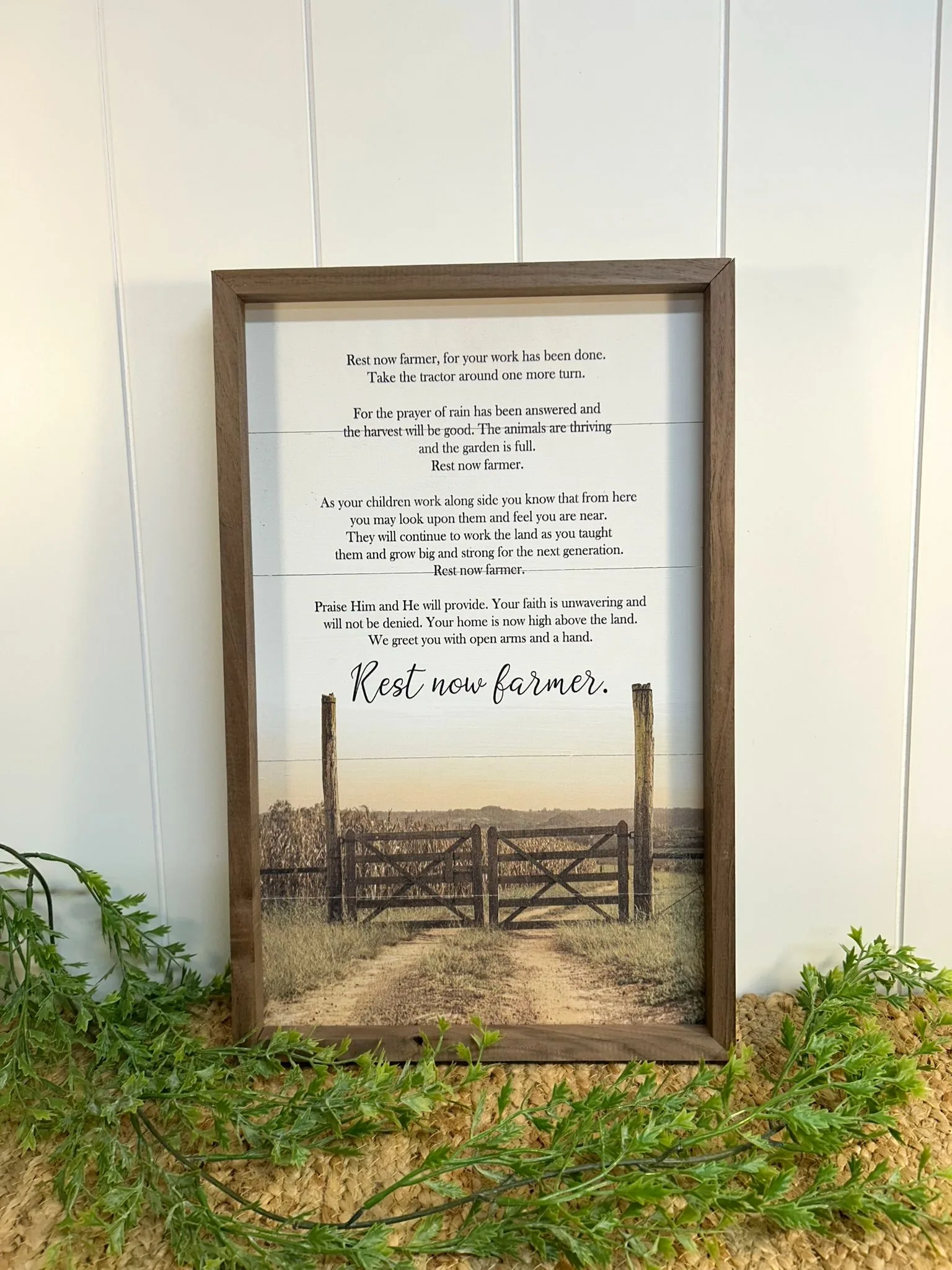 Rest Now Farmer Wall Art Rest Now Farmer Wall Art