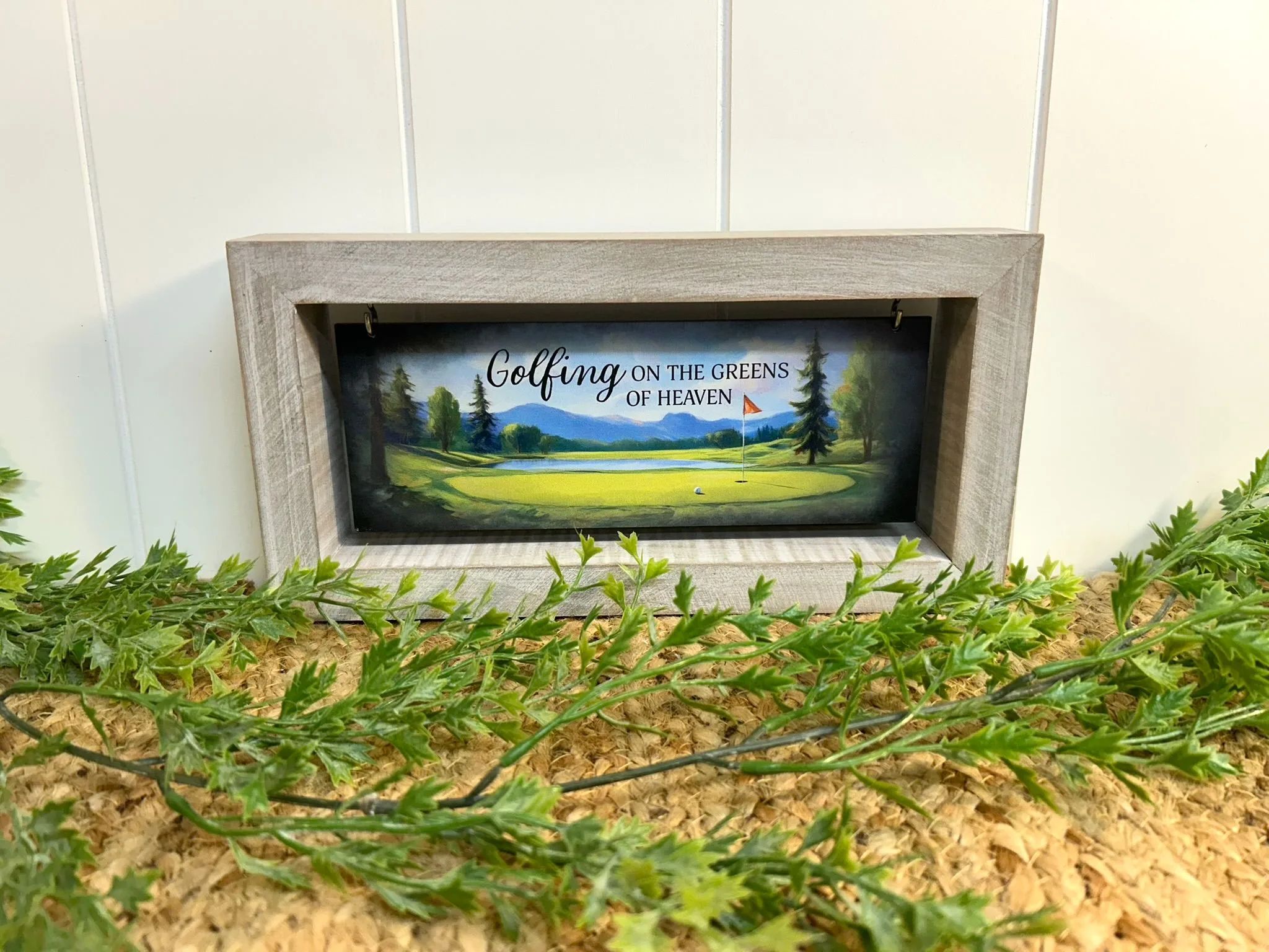 Golfing Framed Message Bar